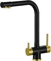 Смеситель ZorG Sanitary ZR 348 YF BLACK BRONZE для кухонной мойки