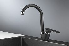 1024, ЧЁРНЫЙ, СМЕСИТЕЛЬ КУХОННЫЙ