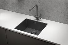 5445U, ГРАФИТ МАТОВЫЙ, стальная кухонная мойка