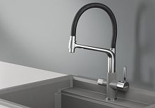 Кухонный смеситель GRANULA 0075, АЛЮМИНИУМ