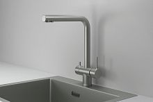 KS-7011, МАТОВАЯ СТАЛЬ, СМЕСИТЕЛЬ КУХОННЫЙ KITCHEN SPACE