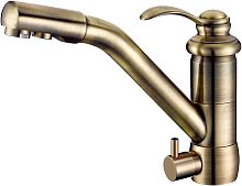 Смеситель ZorG Clean Water ZR 400 KF-47-BR для кухонной мойки