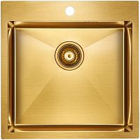 Мойка Paulmark нерж. сталь Paulmark KRONER 51, PM215151-BG, брашированное золото, 510х510мм, Paulmar