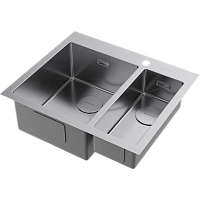 Мойка Omoikiri Akisame 60-2-L-IN нерж. сталь/нержавеющая сталь