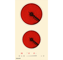 Электрическая варочная панель домино Graude EK 30.0 C