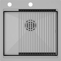 Мойка Paulmark нерж. сталь Paulmark KRONER-PRO 51 + Коландер Paulmark ADVANCE в цвет мойки, PM705151