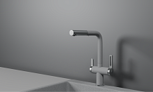 GR-8170, БАЗАЛЬТ, СМЕСИТЕЛЬ КУХОННЫЙ С ВЫДВИЖНЫМ ИЗЛИВОМ