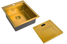 Мойка для кухни ZORG с накладкой ZM N-4552 BRONZE