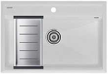 Мойка Paulmark STEPIA 80, IT-GRANIT + Коландер Paulmark ADVANCE брашированная нерж. сталь, PM117551-