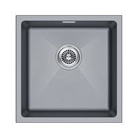 Мойка Paulmark LUMI 45UNI, IT-GRANIT, LU45-GRM, серый металлик, 455х460, Paulmark