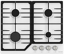 Газовая варочная панель HiSTORY HGE 640C FWH, Белая эмаль Easy Clean