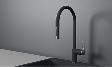 GR-8172, ГРАФИТ, СМЕСИТЕЛЬ КУХОННЫЙ С ВЫДВИЖНЫМ ИЗЛИВОМ