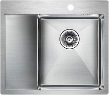 Мойка Paulmark нерж. сталь Paulmark KRONER 59F, PM225951-BSR, брашированная нерж. сталь, правая, 590