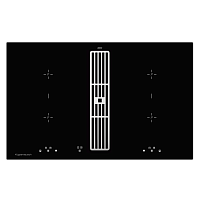 Индукционная варочная панель с вытяжкой Kuppersbusch KMI 8500.0 SR Silver Chrome