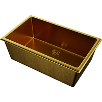 Мойка Omoikiri Okinoshima 76-U/I-G Matt Natceramic/золото матовое