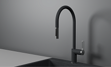 GR-8172, ГРАФИТ, СМЕСИТЕЛЬ КУХОННЫЙ С ВЫДВИЖНЫМ ИЗЛИВОМ