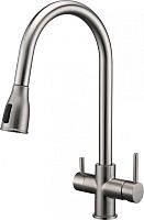 Смеситель для кухни Paulmark Lange, никель, La214212-NI(BS), Paulmark