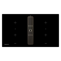Индукционная варочная панель с вытяжкой Kuppersbusch KMI 9850.0 SR Black Chrome