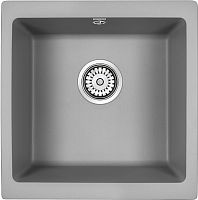 Мойка Paulmark GERA 50, IT-GRANIT, PM104546-GRM, серый металлик, 445х460, подст. мон. Paulmark