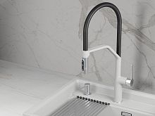 9012, АРКТИК (БЕЛЫЙ), СМЕСИТЕЛЬ КУХОННЫЙ