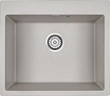 Мойка Paulmark KANTE 60, IT-GRANIT, PM106052-GR, серый, 600х520 мм, Paulmark