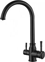 Смеситель ZorG Steel Hammer SH 763 INOX GRAFIT PVD для кухонной мойки