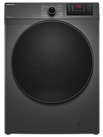 Стиральная машина с инвертором и паром MEFERI MFW091216GR ULTRA отдельностоящая серая, загрузка 9 кг