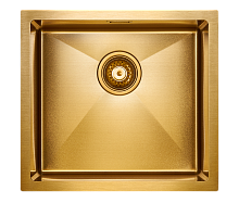 Мойка Paulmark нерж. сталь Paulmark AISI304 ALLER 48 UNI, PM804844-BG, брашированное золото, PVD, 48