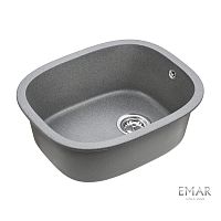 Кварцевая мойка EMAR EMQ-1560.P Антрацит