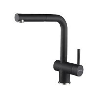 Смеситель для кухни Paulmark Dosse, черный металлик, Do214418-418(BLM), Paulmark