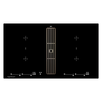 Индукционная варочная панель с вытяжкой Kuppersbusch KMI 9800.0 SR Black Chrome