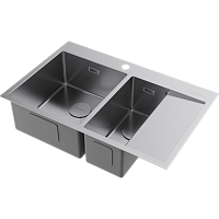 Мойка Omoikiri Akisame 78-2-L-IN нерж. сталь/нержавеющая сталь