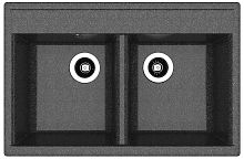 Мойка Dr. Gans "Астра" 780, черный СМс 