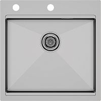 Мойка Paulmark нерж. сталь Paulmark KRONER-PRO 51, PM705151-BS, брашированная сталь, 510х510мм, Paul