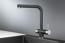 2305, ЧЕРНЫЙ, СМЕСИТЕЛЬ КУХОННЫЙ