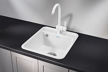 4202, БЕЛЫЙ, кухонная мойка, СтандАРТ кварц