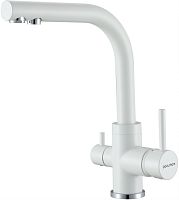 Смеситель для кухни Paulmark ESSEN, белый матовый полностью, Es213011-431TW(WH), Paulmark