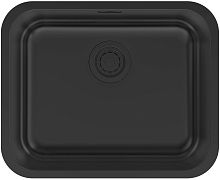 Мойка Paulmark VELLO 53 UNI, нерж. сталь, VE53-MBN, матовый черный NANO-PVD, 533х433мм, Paulmark