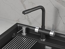 5008, ШВАРЦ (чёрный металлик), СМЕСИТЕЛЬ КУХОННЫЙ