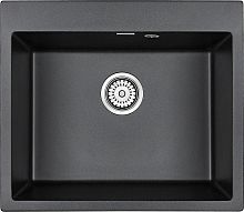Мойка Paulmark KANTE 60, IT-GRANIT, PM106052-BL, черный, 600х520 мм, Paulmark