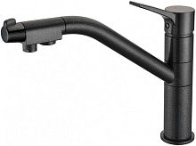 Смеситель ZorG Clean Water ZR 401 KF ЧЕРНЫЙМЕТАЛЛИК для кухонной мойки
