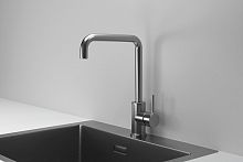 KS-7110, СТАЛЬ САТИН, СМЕСИТЕЛЬ КУХОННЫЙ