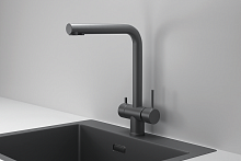 KS-7011, ГРАФИТ МАТОВЫЙ, СМЕСИТЕЛЬ КУХОННЫЙ