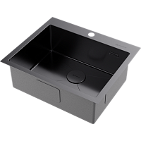 Мойка Omoikiri Akisame 59-GM нерж. сталь/вороненая сталь