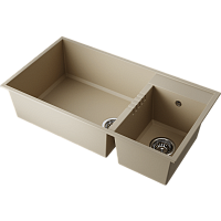 Мойка Omoikiri Tedori 85-2-U-SA Tetogranit/бежевый