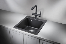 4201, ТУРМАЛИН, кухонная мойка, кварц