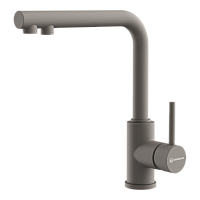 Смеситель Omoikiri Nakagawa 2 Plus-GR латунь/leningrad grey