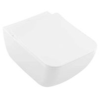 Villeroy&amp;Boch Venticello Унитаз подвесной 375*560*330, безободковый, в комплекте сиденье SlimSea