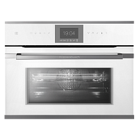 Компактный духовой шкаф с микроволнами Kuppersbusch CBM 6550.0 W3 Silver Chrome