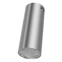 Вытяжка кухонная цилиндрическая островная MEFERI TUBE35IX ISLA ULTRA, 35 см, серая, производительнос